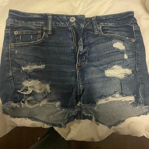 American eagle distressed jean shorts